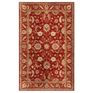 Hand tufted Floral Soft Coral Wool Rug (5 x 8) Today $207.99