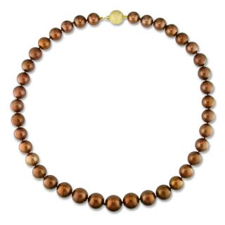 Miadora 14k Gold Brown Tahitian Pearl Necklace (10 14 mm) MSRP $