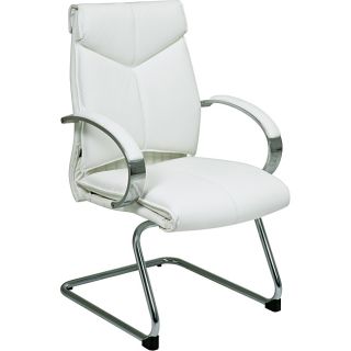Deluxe Mid back Executive Leather Visitors Chair Today $255.69