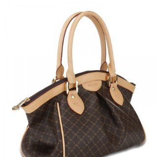 Signature Brown Ruched Satchel by Rioni Designer Handbags & Luggage
