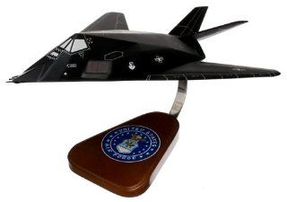 F 117 Stealth Fighter Wood Model Airplane Toys & Games