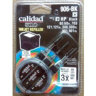 Black Ink Refill Kit for HP 60, 60XL, 121, 121XL, 300