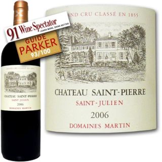 Château Saint Pierre   AOC Saint Julien   Millésime 2006   Vin rouge