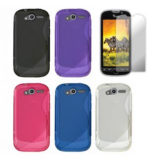 Premium HTC myTouch 4G Curved TPU Case with Screen Protector