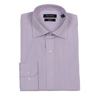 Nautica Mens Light Purple Non iron Dress Shirt