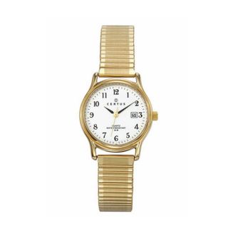 Certus Paris womens gold tone brass white dial date watch Today $54