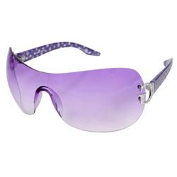 Guess Womens Purple Gradient Shield Sunglasses