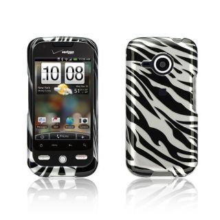Premium HTC Eris 6200 Silver Zebra Protector Case