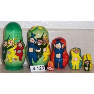 Russian Nesting Doll Teletubbies 5 Pc / 4 in #4.123 