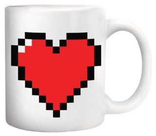 Kikkerland Pixel Heart Morphing Mug