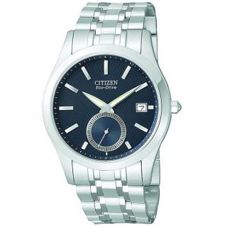 Citizen Mens Eco drive Blue Dial Stainless Steel Watch
