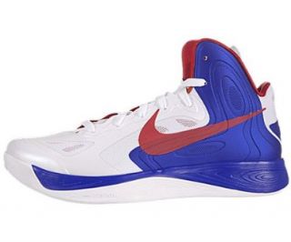Hyperfuse 2012   White / University Red Gum Royal, 9.5 D US Shoes