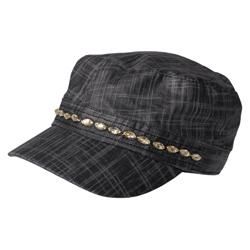 Journee Collection Womens Rhinestone Accent Military Cap Today $18