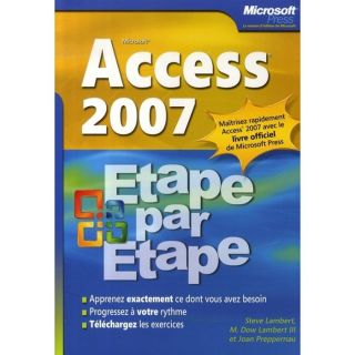 Access 2007   Achat / Vente livre Steve Lambert   Joan Preppernau pas