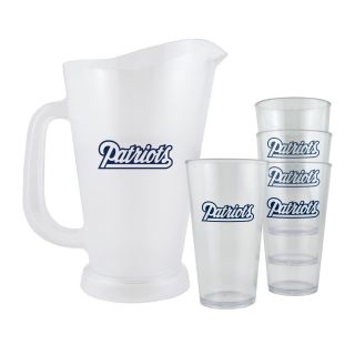 New England Patriots NFL Pitcher and Pint Glasses Set