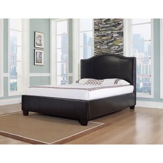 Venice X Cal King size Chocolate Leather Platform Bed