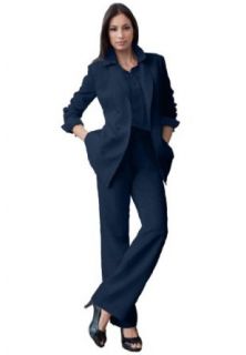 Jessica London Womens Plus Size Double Breasted Pantsuit