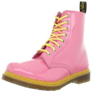 Dr.Martens 1460 Pink Patent Leather Womens Boots Shoes