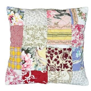 Lulu Patchwork/Floral Decorative Pillow