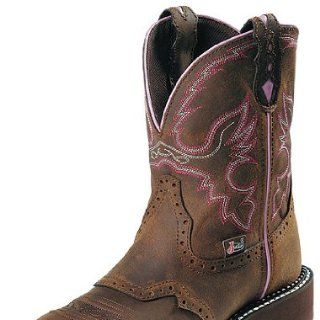 Justin Original Womens AGED BARK STEEL TOE Boots JWKL9980