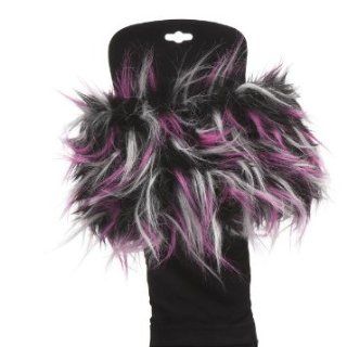 Three Cheers for Girls Faux Fur Boot Toppers, Pink Raccoon