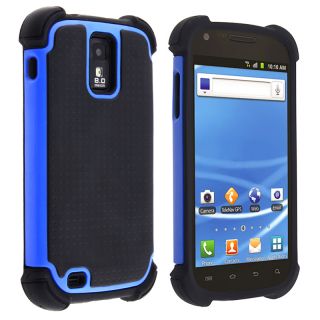 Black/ Blue Hybrid Armor Case for Samsung Galaxy S II T Mobile T989