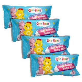 4 PACK Care Bears Hypoallergenic Soft Creme Baby Wipes, 80