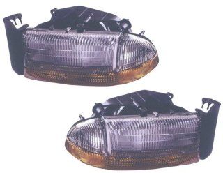 1998 2003 Dodge Dakota Headlights (Chrome)    Automotive