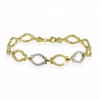 Mondevio 10k Two tone Gold Circle Link Bracelet Today $164.99