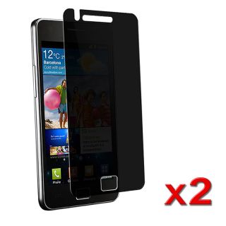 Privacy Screen Filter Protector for Samsung Galaxy S II i9100 (Pack of