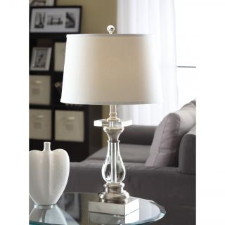 Crystal Curve Table Lamp with White Shade Today $89.99 5.0 (2 reviews