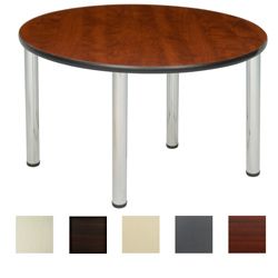 Round Table with Chrome Post Legs Today $159.99   $199.99