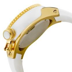 Swiss Legend Neptune Ceramic White MOP Dial White Silicon Watch