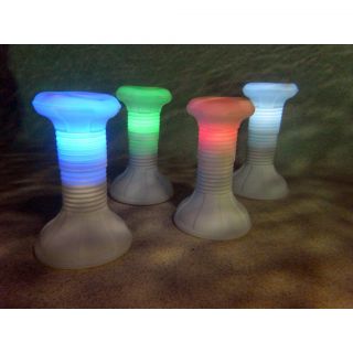 Adjustable Height In Pool Resin Stool with Remote Control LED Today $