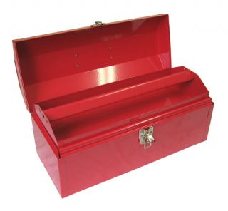 Excel Portable Steel Tool Box with Metal Tray
