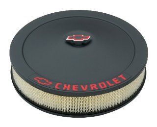 Proform 141 752 Black Crinkle 14 Diameter Air Cleaner Kit with Red