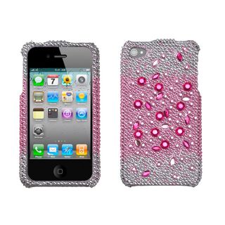 Premium Apple iPhone 4/4S Pink Rhinestone Case