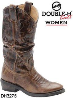 Double H Boots Western Vintage Slouch DH3275 Womens Vintage Tan Shoes
