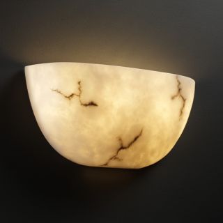 Quarter Sphere Faux Alabaster Wall Sconce Today $171.00