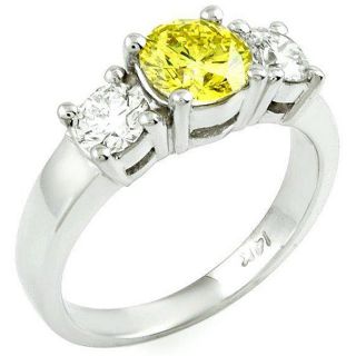 14k Gold 1 3/4ct TDW Yellow/ White Diamond Ring (G H, SI) (Size 6.5