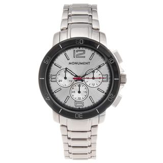 Monument Mens Stainless Steel Casual Sport Watch