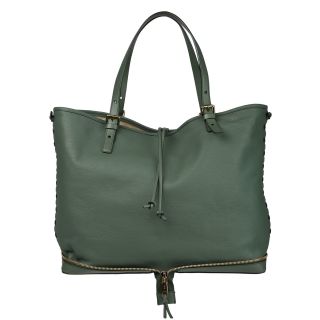 Chloe Ellen Moyen Sea Green Leather Oversized Tote Bag Today $1,199