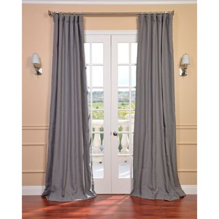 Weathered Grey Linen Blend Curtain Panel