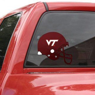 Virginia Tech Hokies Helmet Window Cling Sports