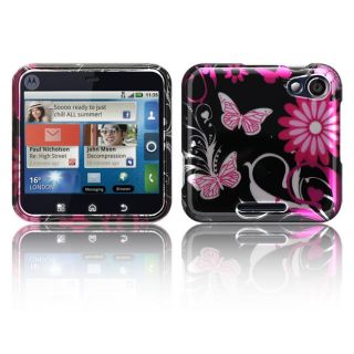Luxmo Motorola Flipout Pink Butterfly Protector Case