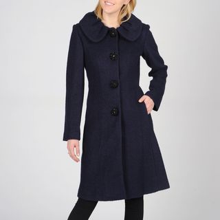 Ivanka Trump Womens Wool Blend Coat
