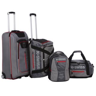 Swiss Tech Sport Collection Grey 4 piece Upright/Duffel/Backpack