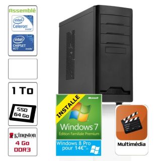 PC Steel assemblé + Windows 7 installé   Achat / Vente PC EN KIT PC