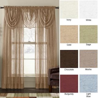Crinkle Voile 84 inch Sheer Curtain Panel Pair
