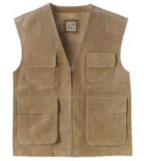 TravelSmith Mens Washable Suede Vest Clothing